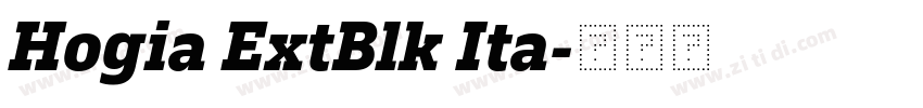 Hogia ExtBlk Ita字体转换